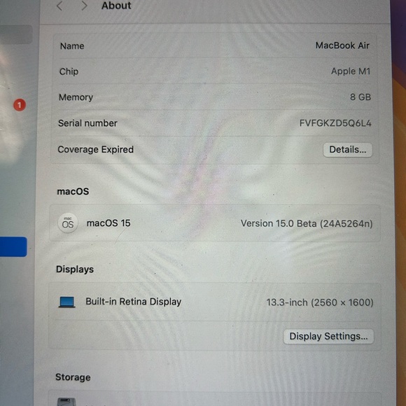 MacBook Air 13inch 8GB - Picture 4 of 5